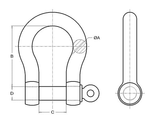 manille-lyre-a-oeil-inox-316-plan